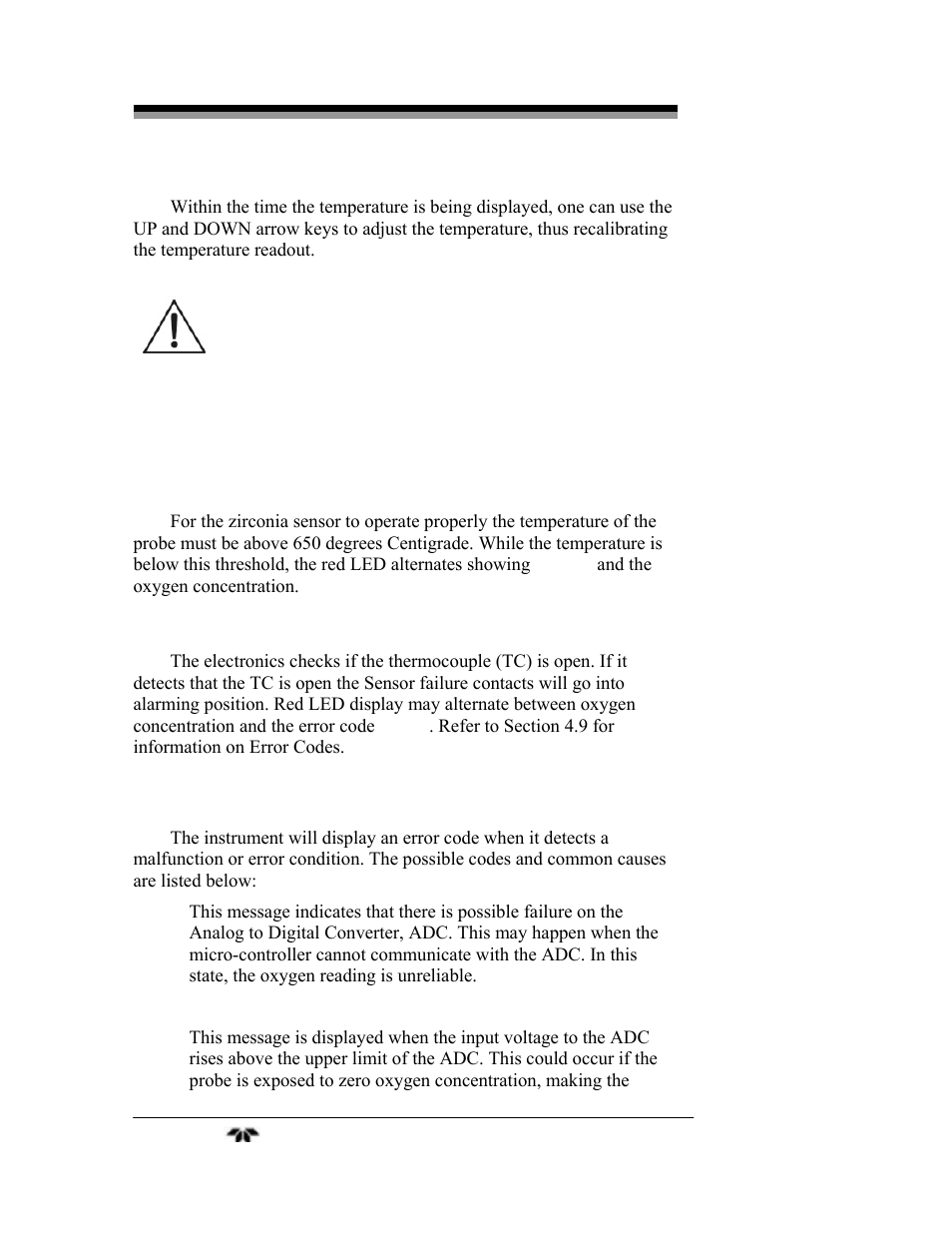 Teledyne 9060L - Zirconium oxide flue gas oxygen analyzer User Manual | Page 38 / 51