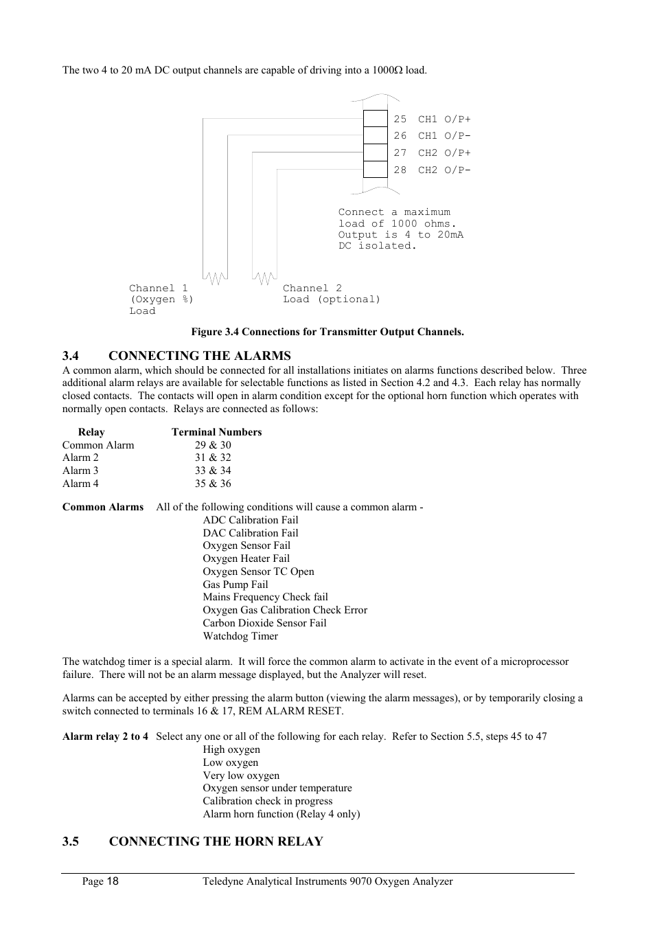 Teledyne 9070 - O2 and CO2 Food package analyzer (preliminary) User Manual | Page 18 / 50