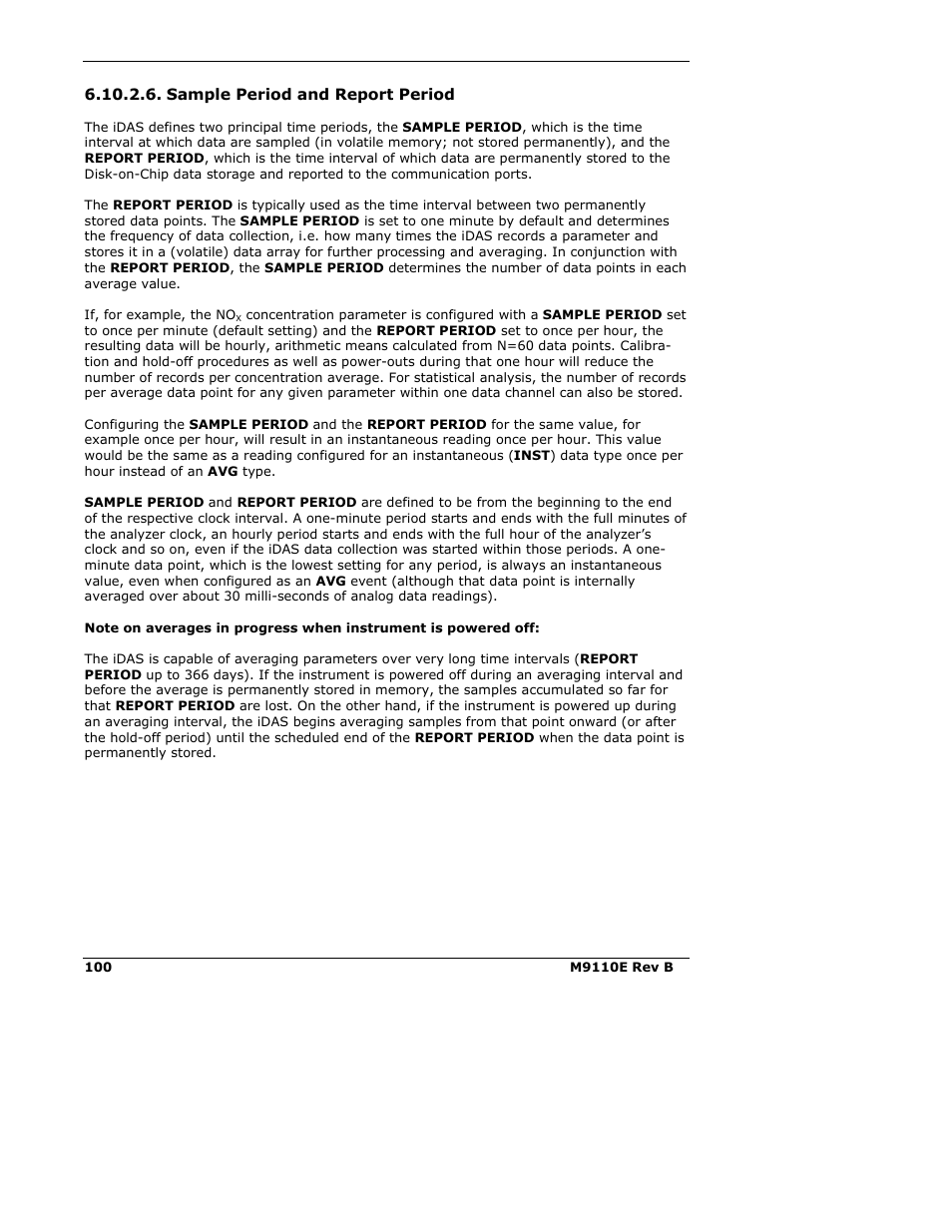 Teledyne 9110E - Nitrogen Oxides Analyzer User Manual | Page 114 / 280