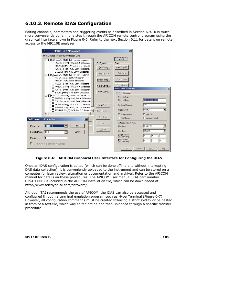 Remote idas configuration | Teledyne 9110E - Nitrogen Oxides Analyzer User Manual | Page 119 / 280