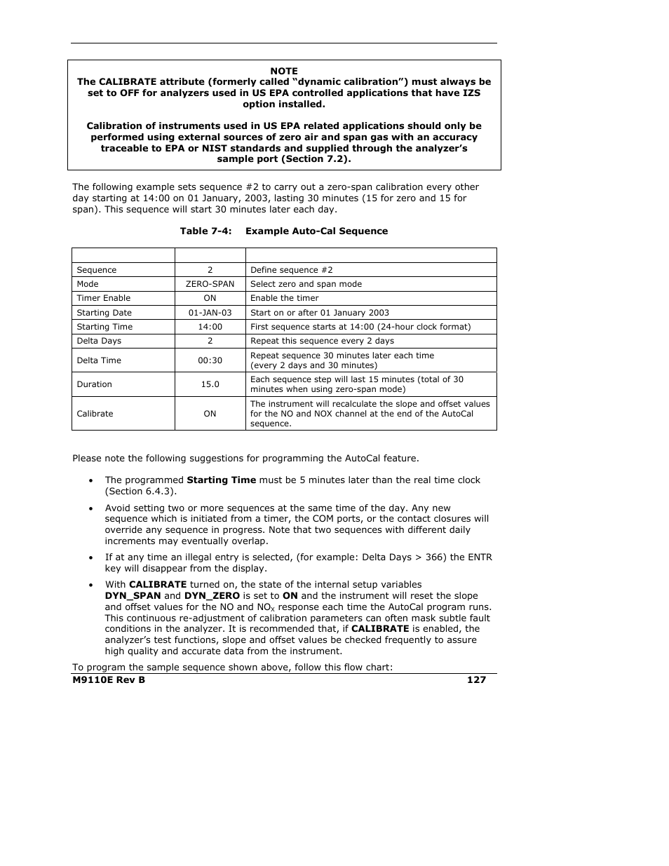 Teledyne 9110E - Nitrogen Oxides Analyzer User Manual | Page 141 / 280