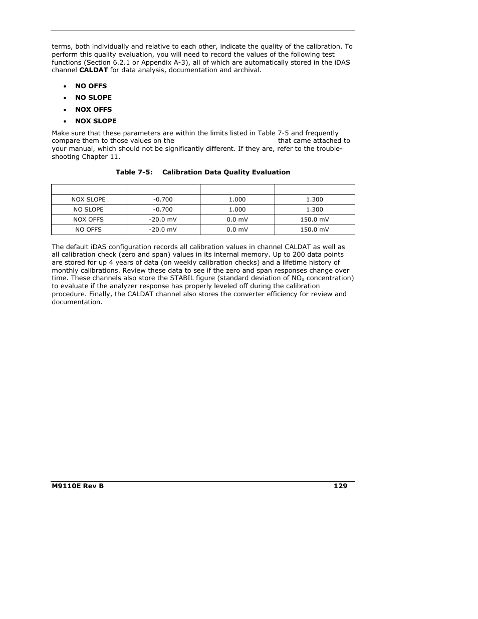 Teledyne 9110E - Nitrogen Oxides Analyzer User Manual | Page 143 / 280