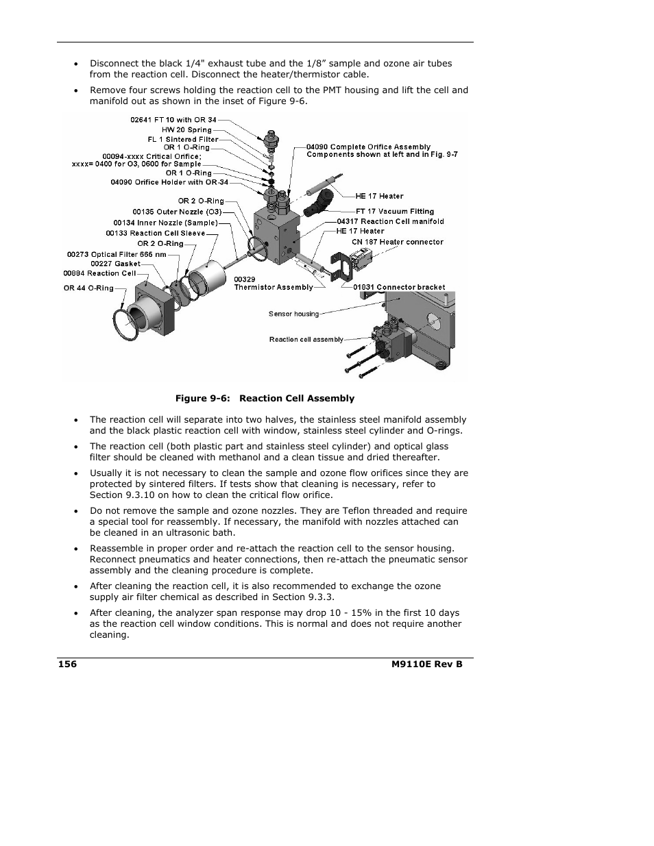 Teledyne 9110E - Nitrogen Oxides Analyzer User Manual | Page 170 / 280