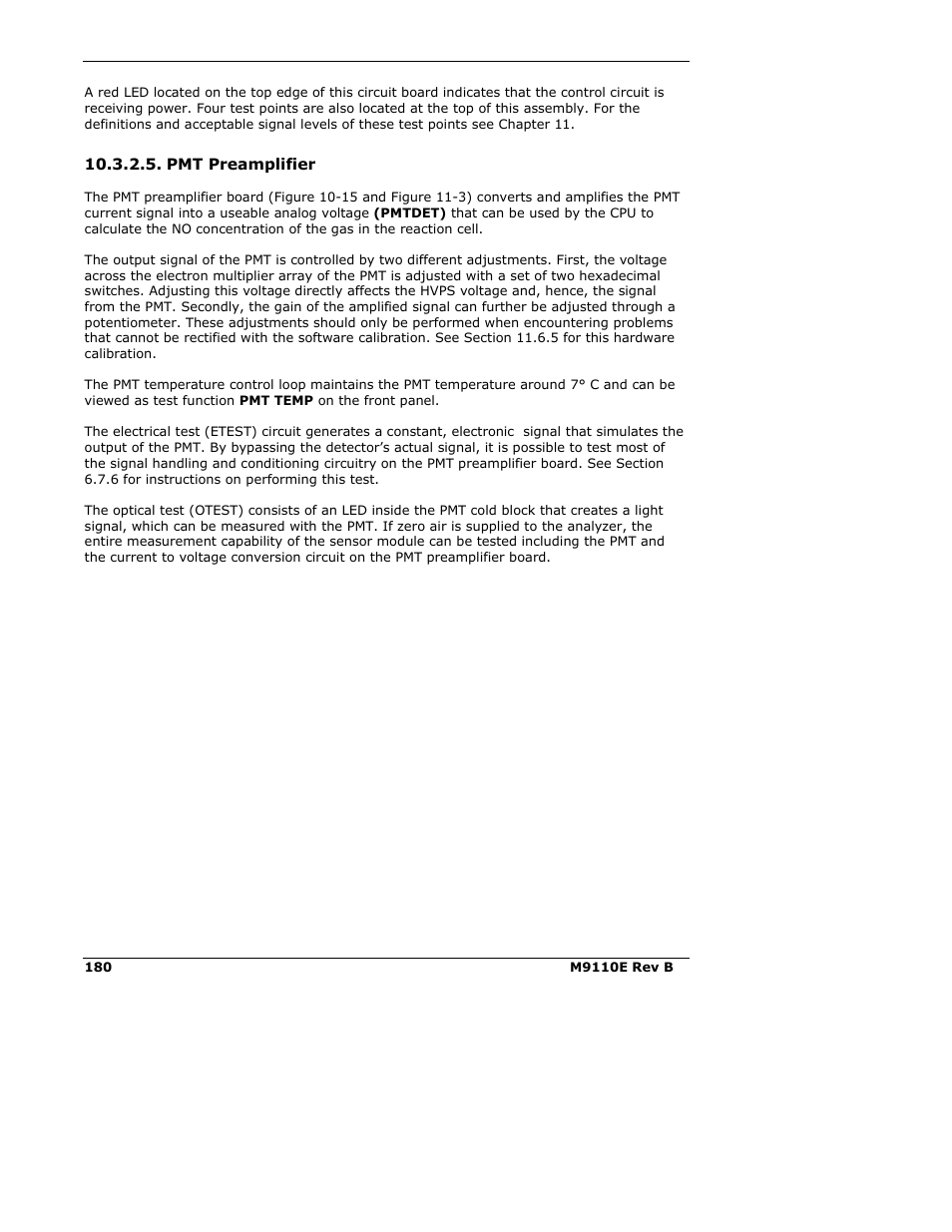 Teledyne 9110E - Nitrogen Oxides Analyzer User Manual | Page 194 / 280