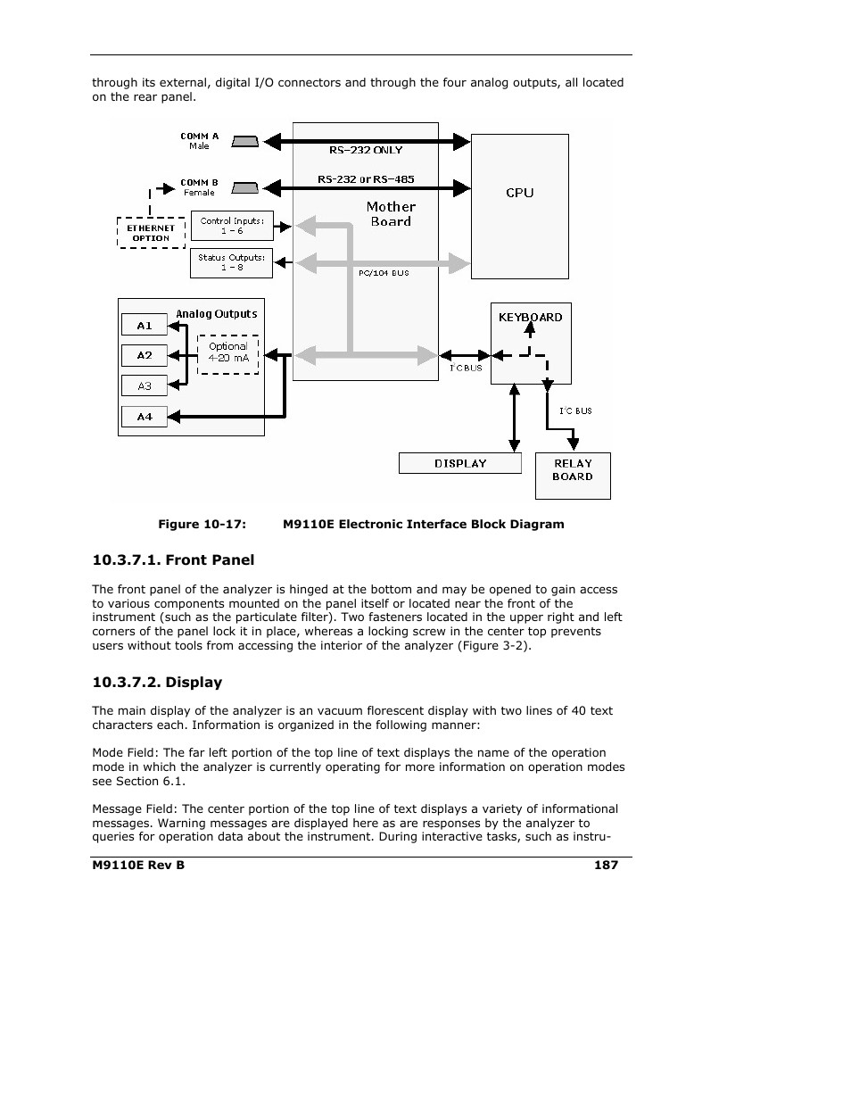 Teledyne 9110E - Nitrogen Oxides Analyzer User Manual | Page 201 / 280