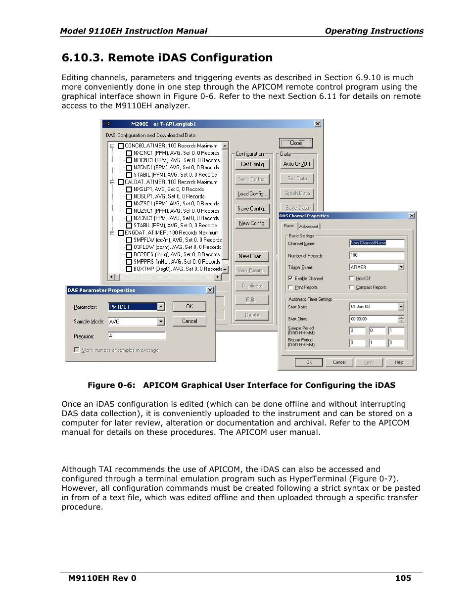 Remote idas configuration, Figure 6-6 | Teledyne 9110EH - Nitrogen Oxides Analyzer User Manual | Page 119 / 279