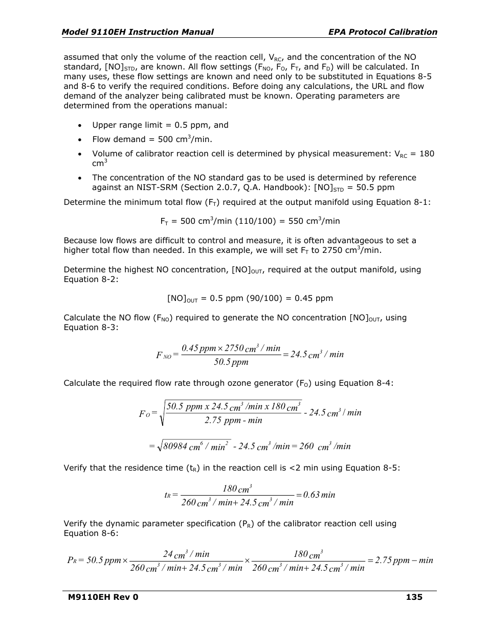 Teledyne 9110EH - Nitrogen Oxides Analyzer User Manual | Page 149 / 279