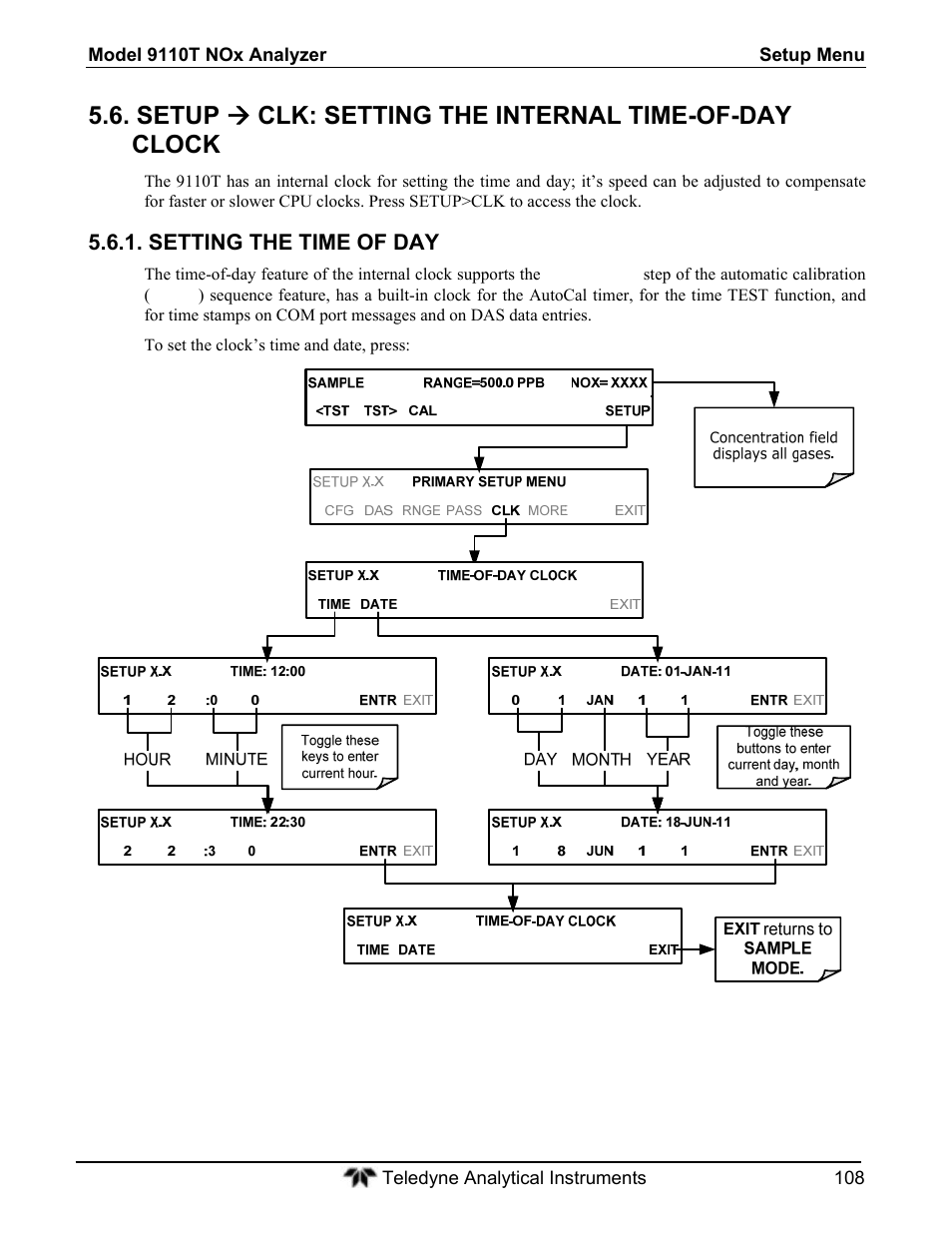 Teledyne 9110T - Nitrogen Oxides Analyzer User Manual | Page 108 / 378