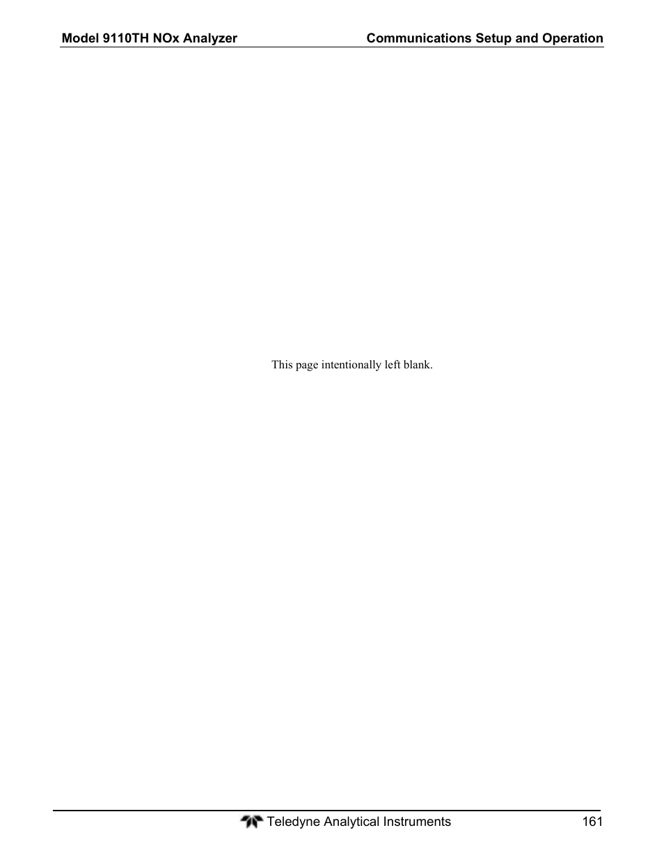 Teledyne 9110T - Nitrogen Oxides Analyzer User Manual | Page 161 / 378