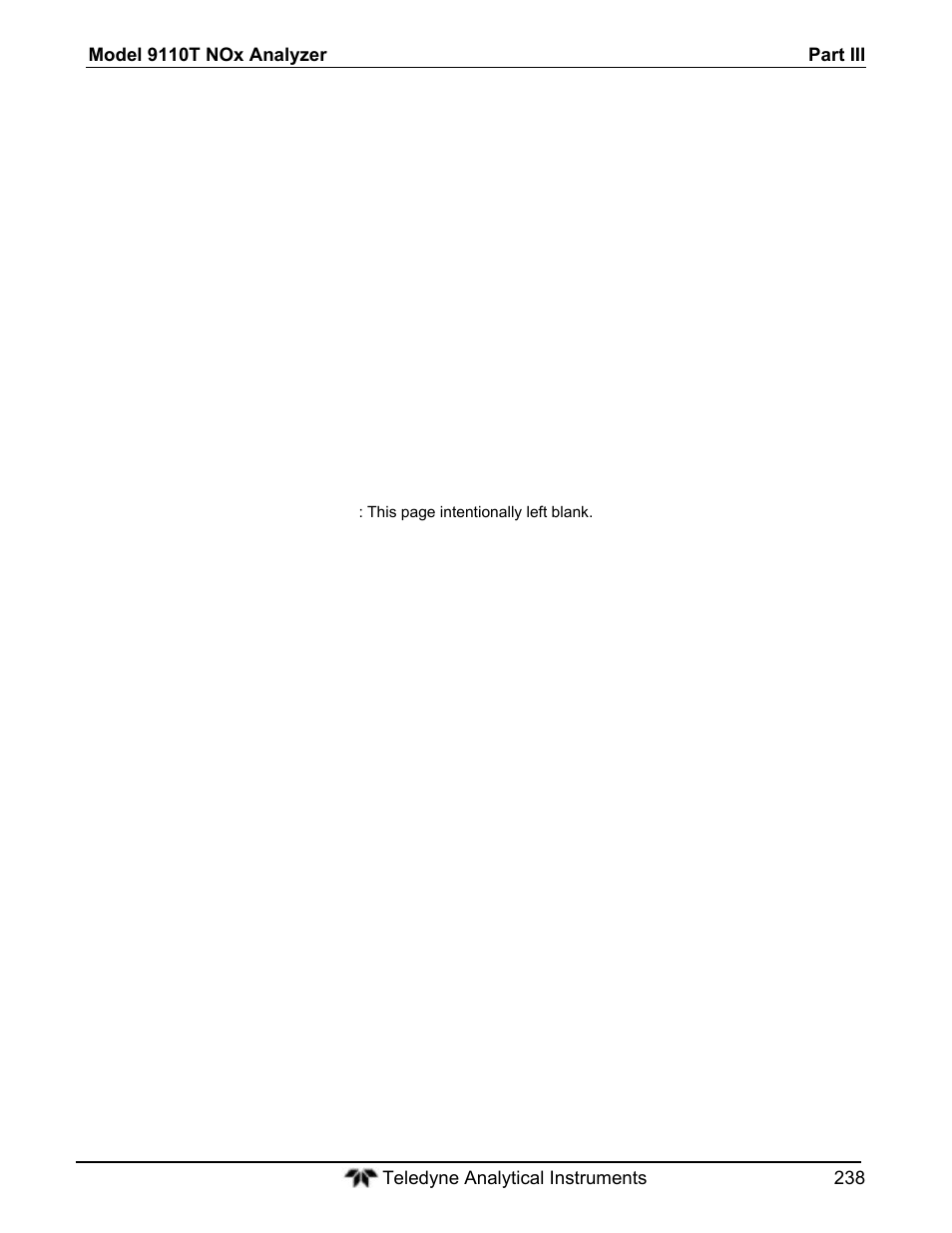 Teledyne 9110T - Nitrogen Oxides Analyzer User Manual | Page 238 / 378