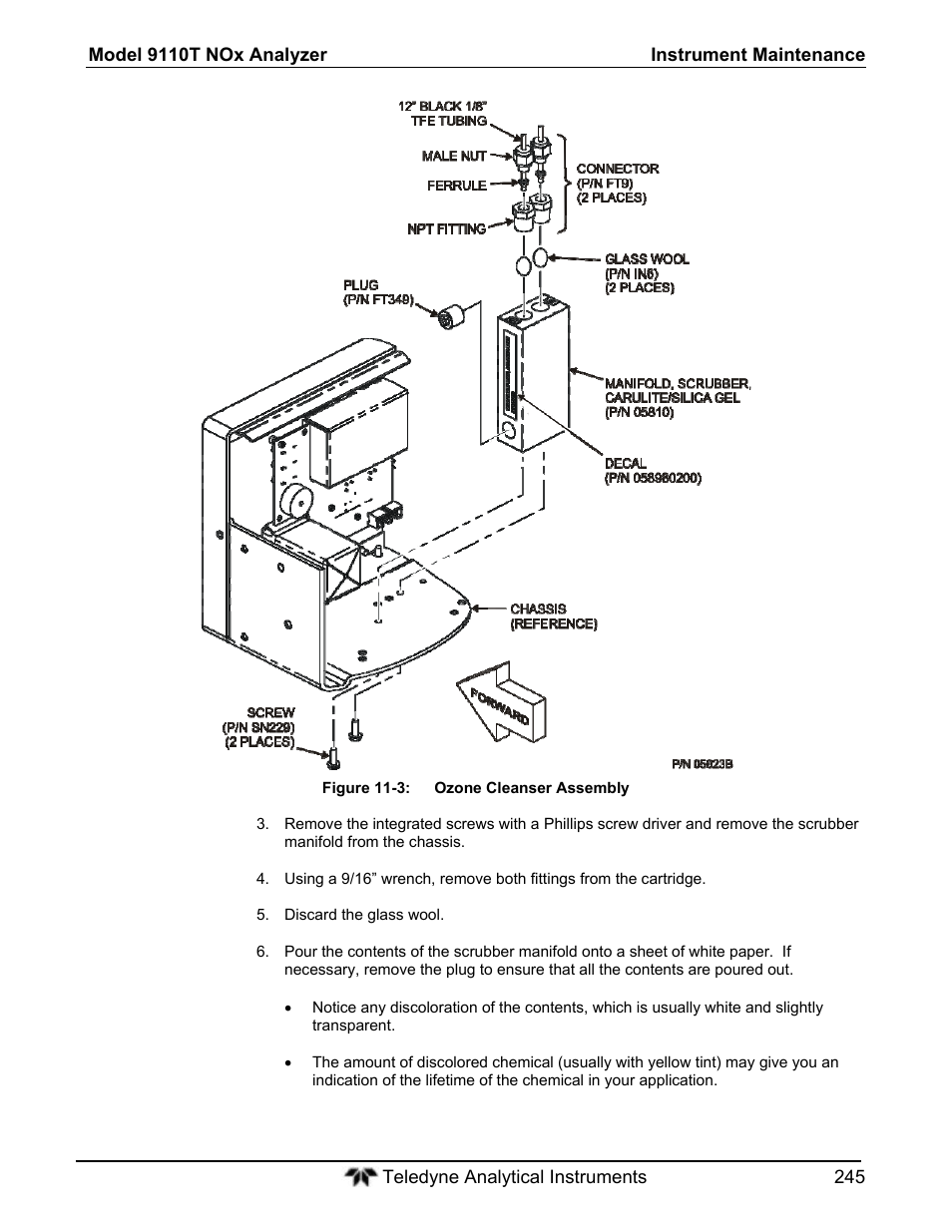 Teledyne 9110T - Nitrogen Oxides Analyzer User Manual | Page 245 / 378