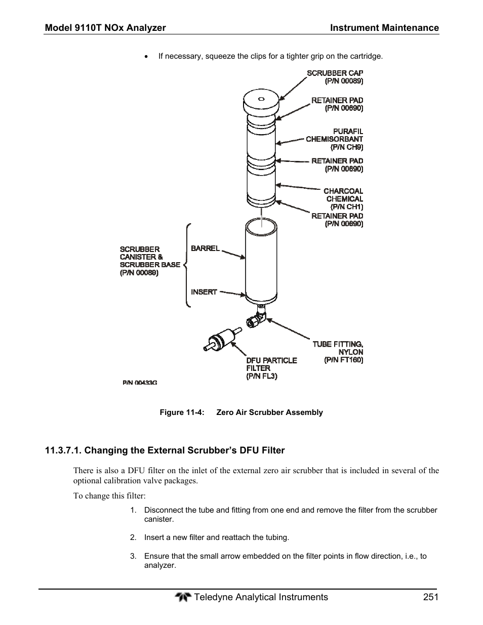 Teledyne 9110T - Nitrogen Oxides Analyzer User Manual | Page 251 / 378