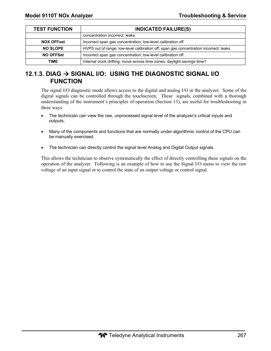 Teledyne 9110T - Nitrogen Oxides Analyzer User Manual | Page 267 / 378