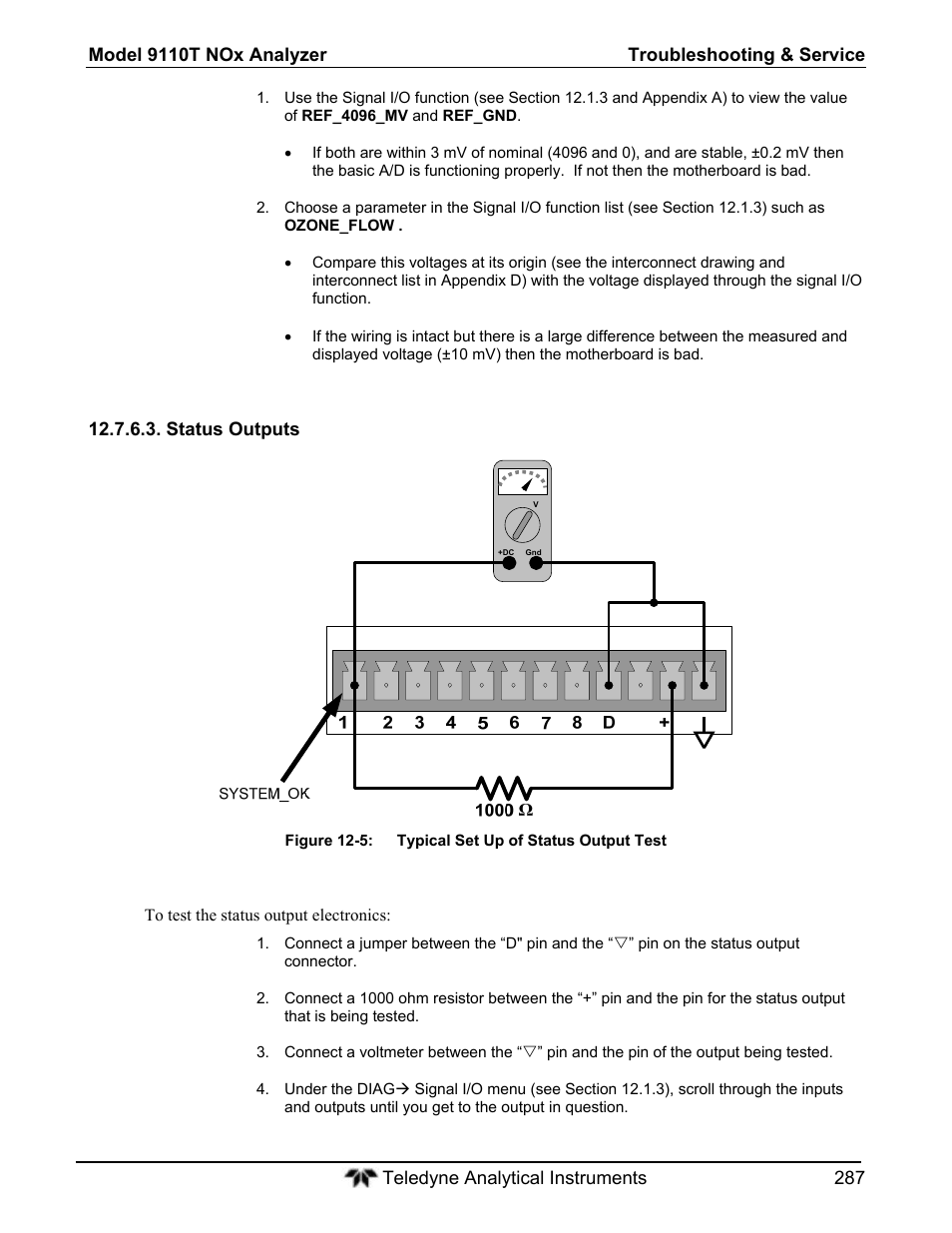Teledyne 9110T - Nitrogen Oxides Analyzer User Manual | Page 287 / 378