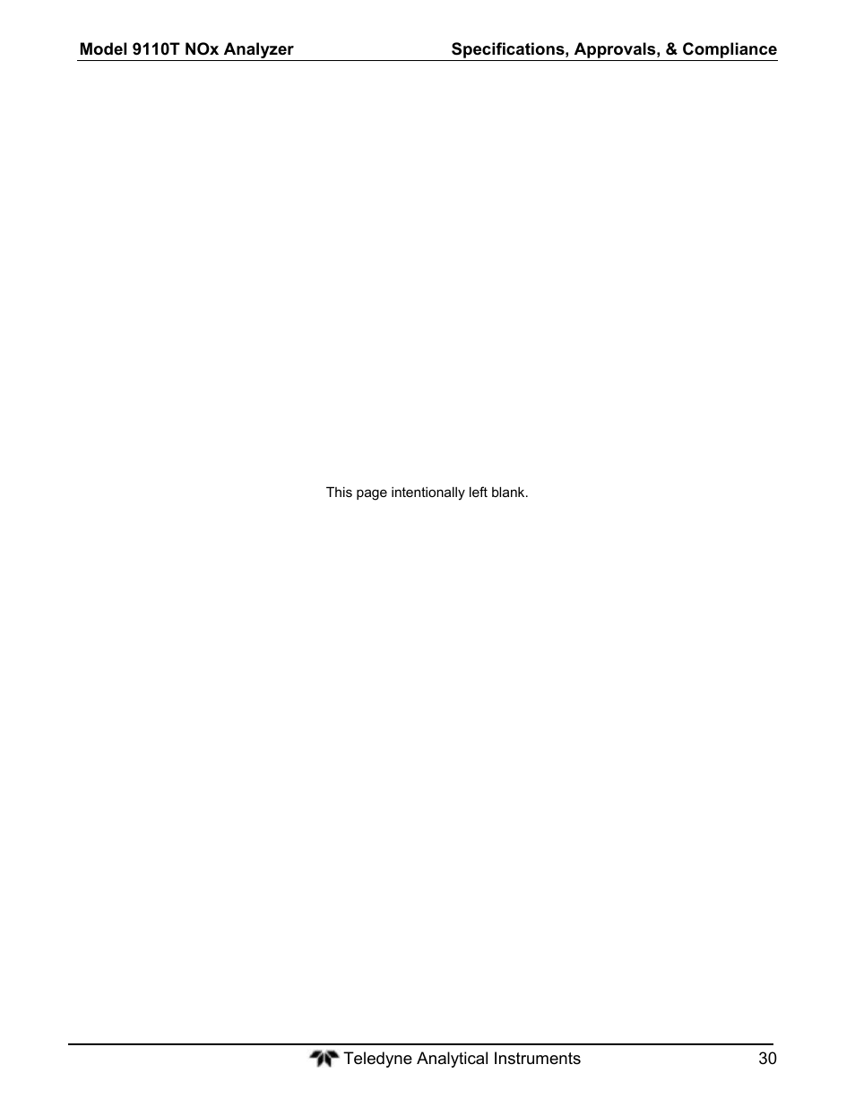 Teledyne 9110T - Nitrogen Oxides Analyzer User Manual | Page 30 / 378
