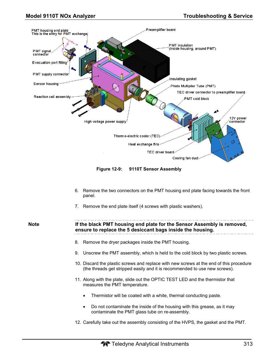 Teledyne 9110T - Nitrogen Oxides Analyzer User Manual | Page 313 / 378
