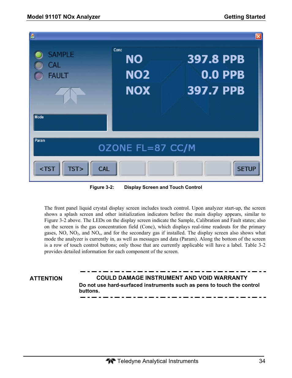 Teledyne 9110T - Nitrogen Oxides Analyzer User Manual | Page 34 / 378