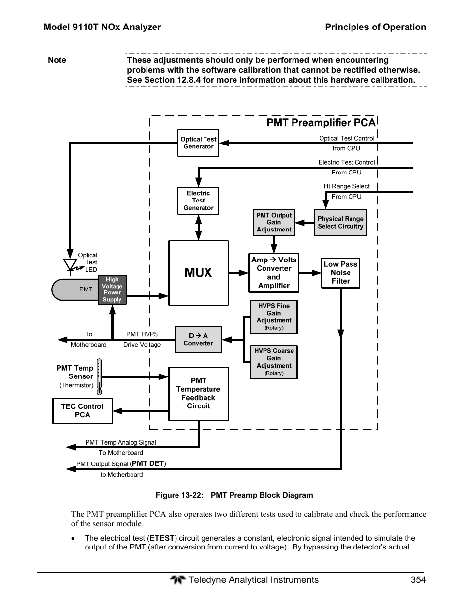 Teledyne 9110T - Nitrogen Oxides Analyzer User Manual | Page 354 / 378