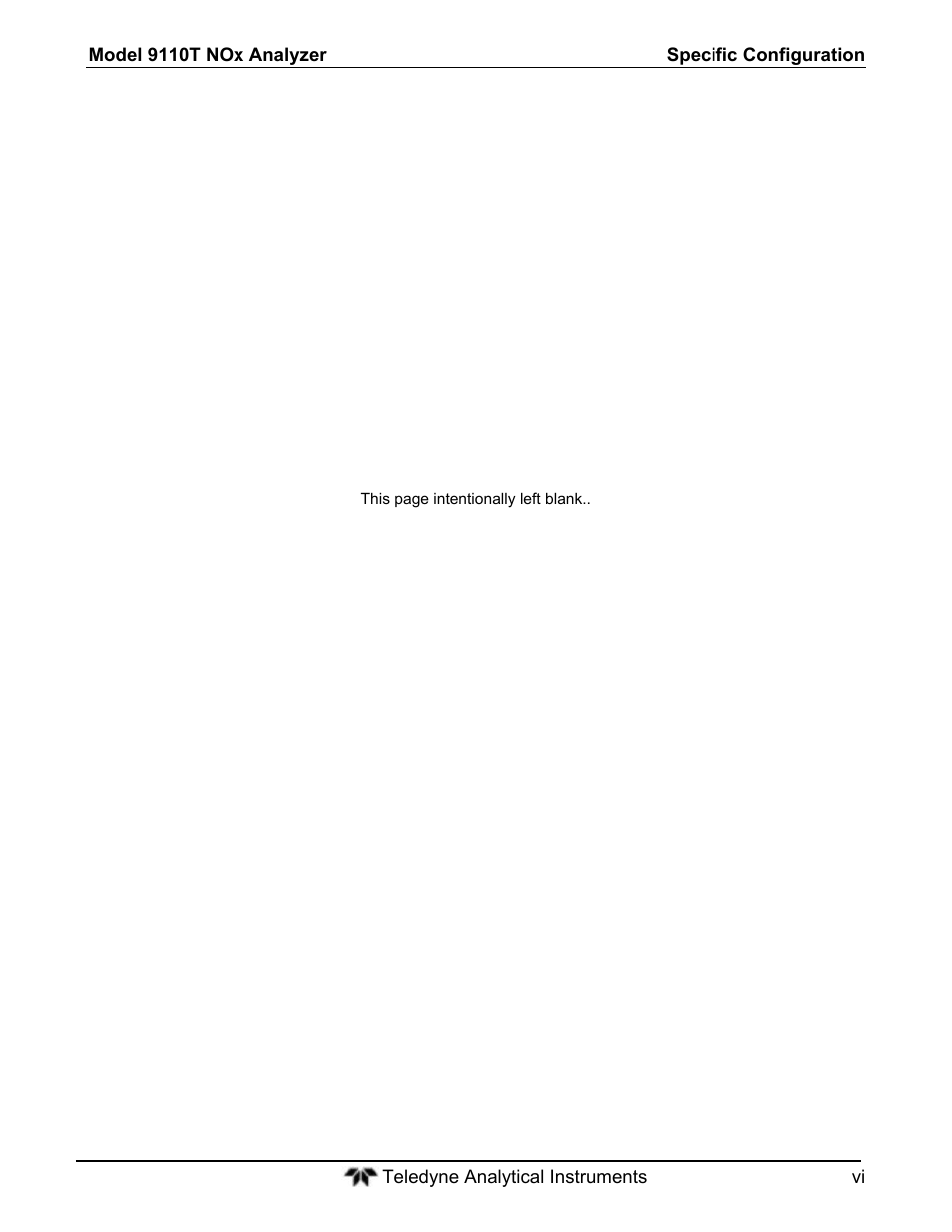 Teledyne 9110T - Nitrogen Oxides Analyzer User Manual | Page 6 / 378