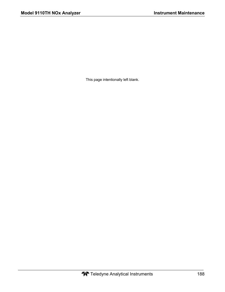 Teledyne 9110TH - Nitrogen Oxides Analyzer User Manual | Page 208 / 335