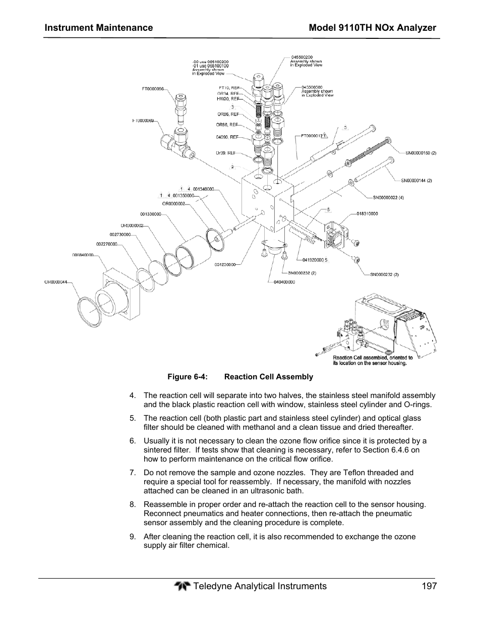 Teledyne 9110TH - Nitrogen Oxides Analyzer User Manual | Page 217 / 335