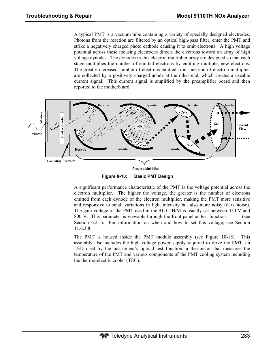 Teledyne 9110TH - Nitrogen Oxides Analyzer User Manual | Page 303 / 335