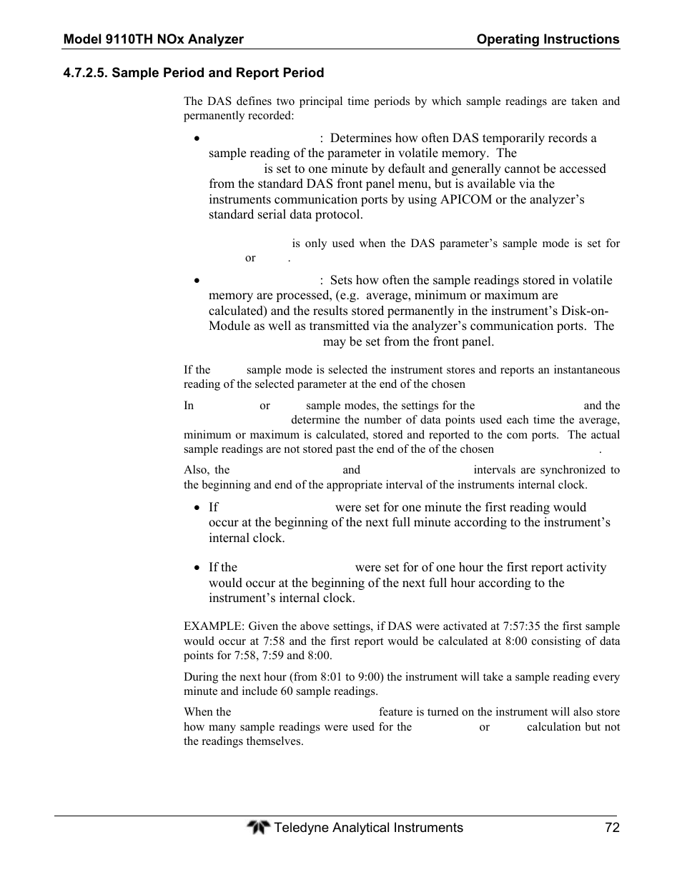 Teledyne 9110TH - Nitrogen Oxides Analyzer User Manual | Page 92 / 335
