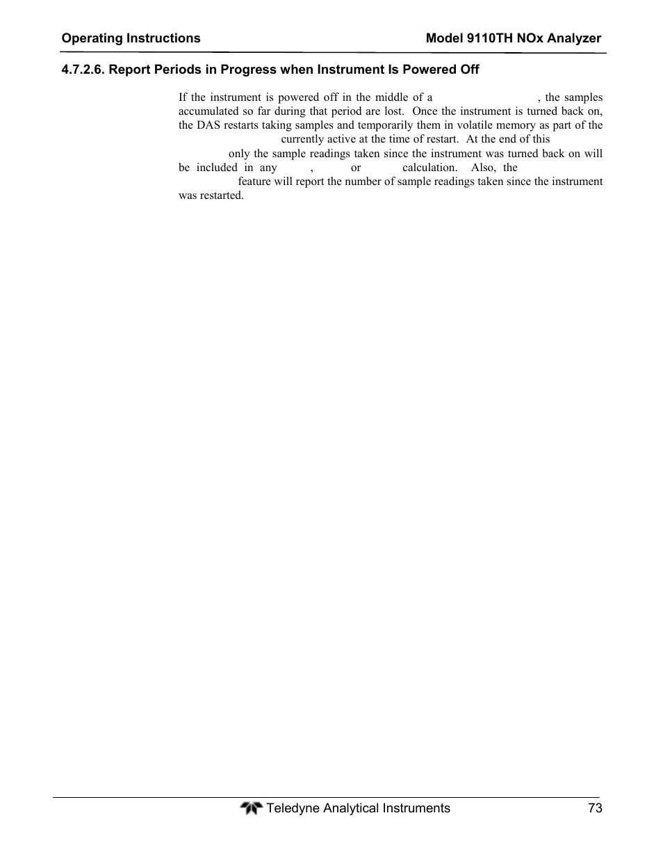 Teledyne 9110TH - Nitrogen Oxides Analyzer User Manual | Page 93 / 335