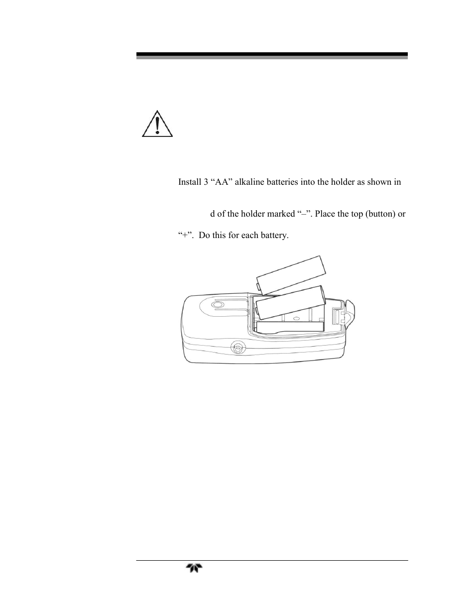 Figure 2-6: installing batteries, Figure 2-7: calibration sequence, Figure 2-8: setting the alarms (md300) | Teledyne MD300 - Oxygen analyzer and monitor (Diving) User Manual | Page 17 / 39