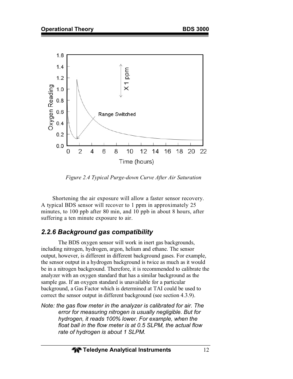 Teledyne BDS-3000 - Oxygen analyzer User Manual | Page 26 / 100