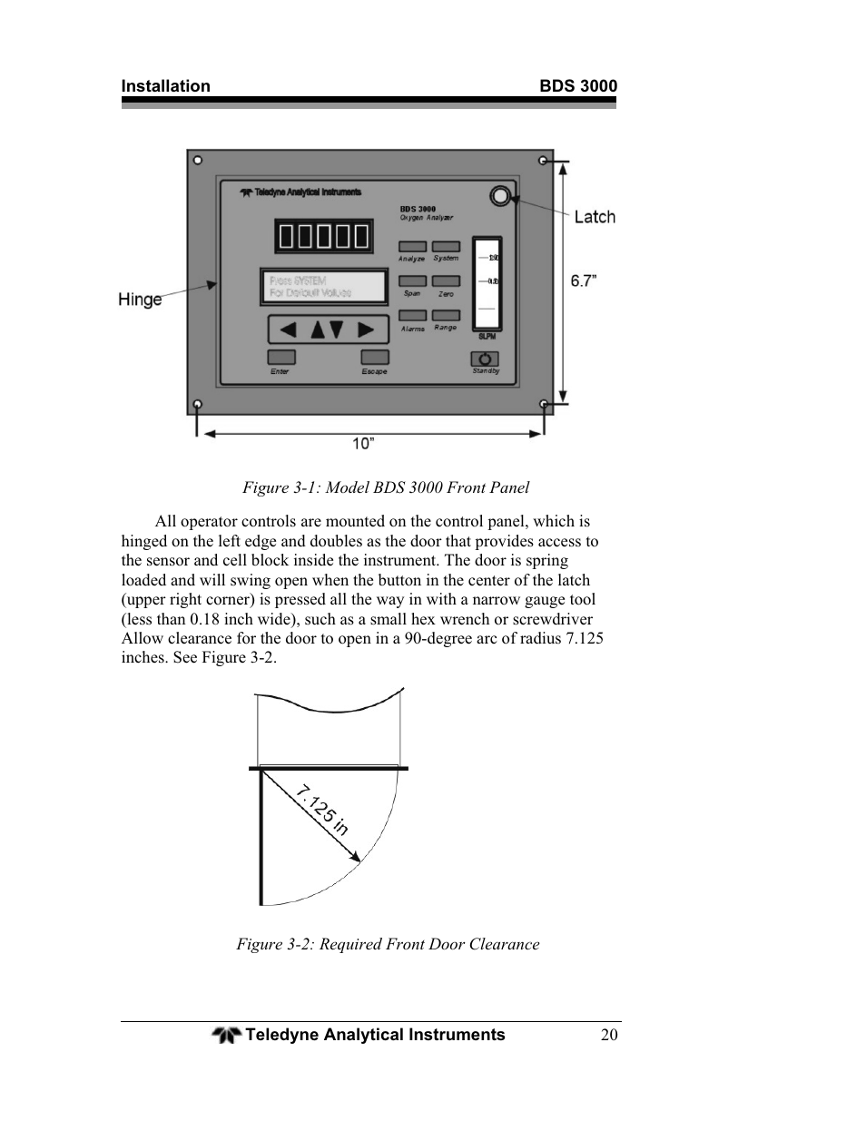Teledyne BDS-3000 - Oxygen analyzer User Manual | Page 34 / 100