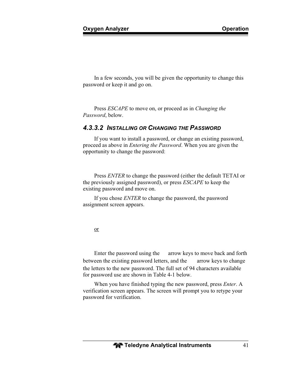 Teledyne BDS-3000 - Oxygen analyzer User Manual | Page 55 / 100
