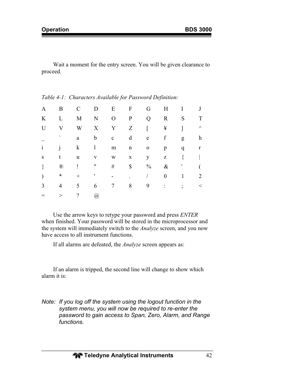 Teledyne BDS-3000 - Oxygen analyzer User Manual | Page 56 / 100