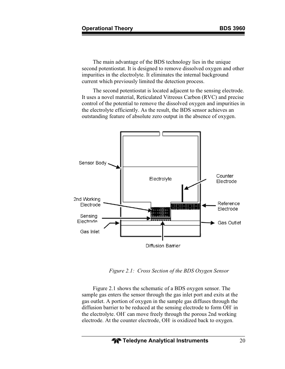 Teledyne BDS-3960 - Oxygen analyzer User Manual | Page 20 / 76