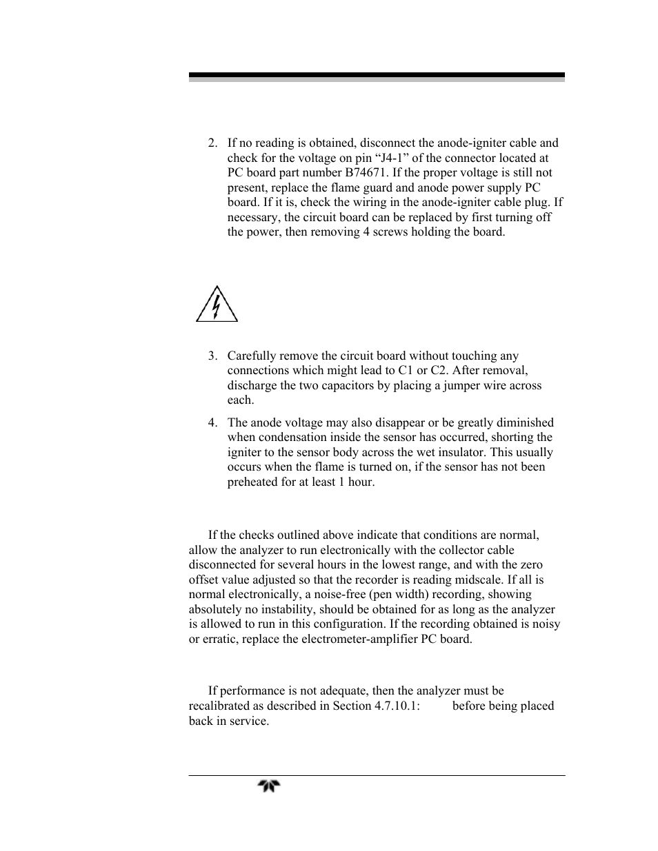 Teledyne GC-Pro/FID - Gas Chromatograph User Manual | Page 103 / 121