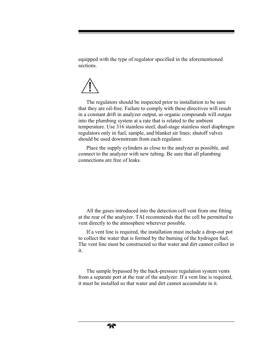 Teledyne GC-Pro/FID - Gas Chromatograph User Manual | Page 43 / 121