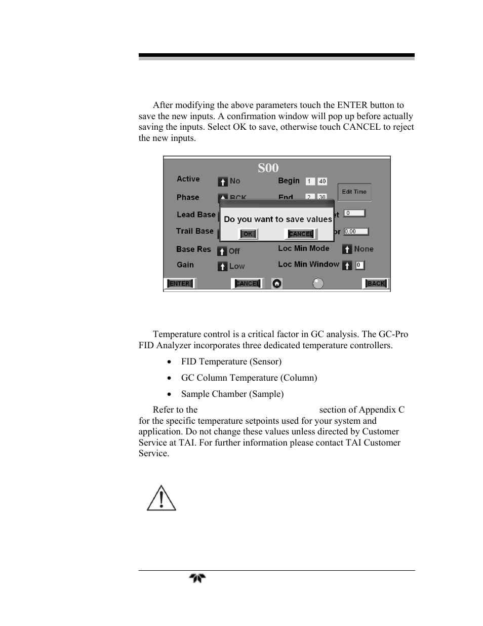 Teledyne GC-Pro/FID - Gas Chromatograph User Manual | Page 65 / 121