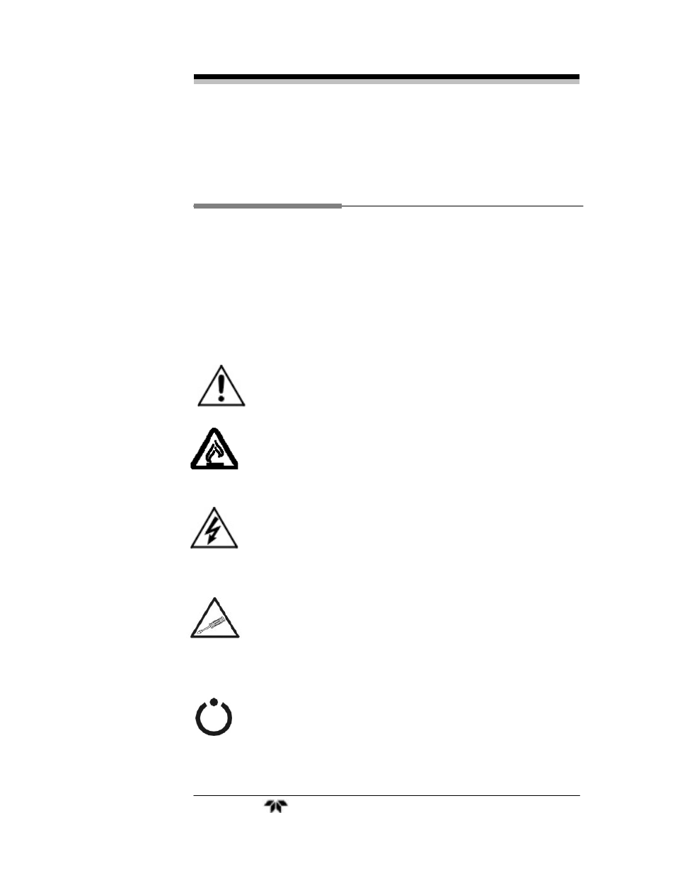 Safety messages | Teledyne GC-Pro/TCD - Gas Chromatograph User Manual | Page 3 / 115