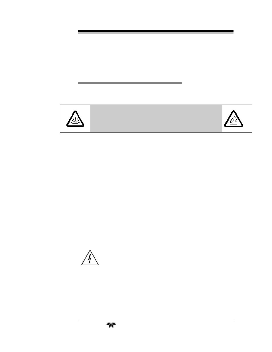 Danger, Additional safety information | Teledyne GC-Pro/TCD - Gas Chromatograph User Manual | Page 5 / 115