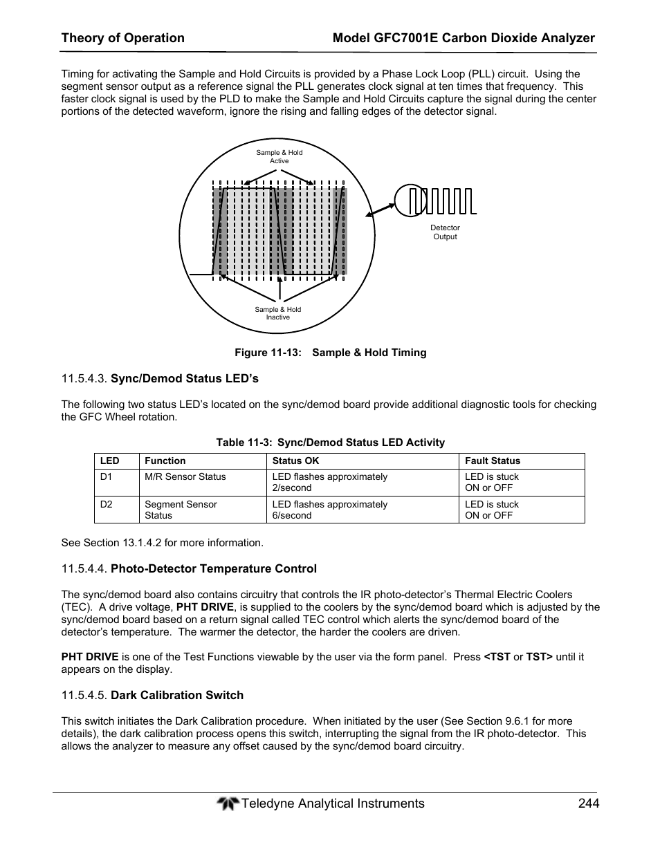 Teledyne GFC-7001E - Trace CO Analyzer User Manual | Page 244 / 321