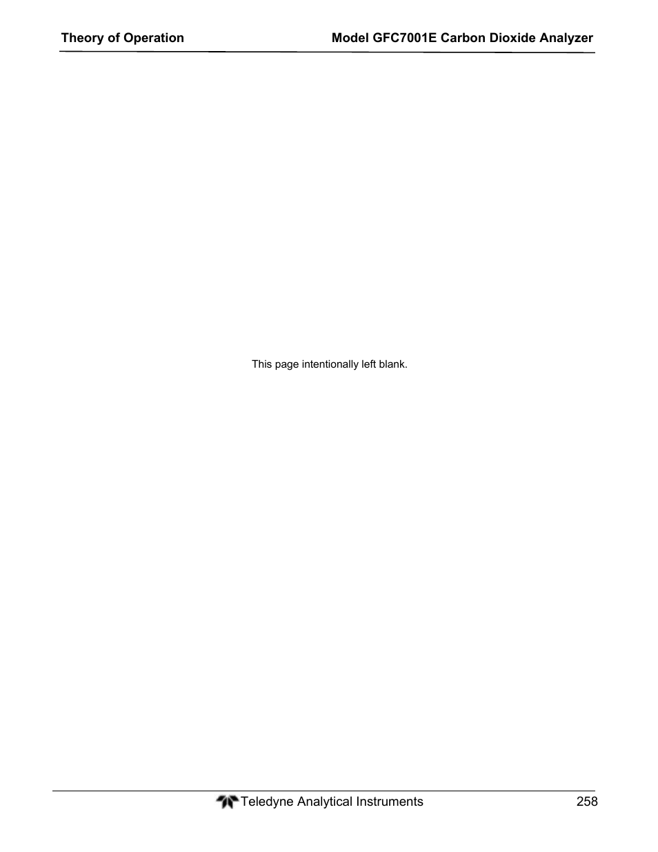 Teledyne GFC-7001E - Trace CO Analyzer User Manual | Page 258 / 321