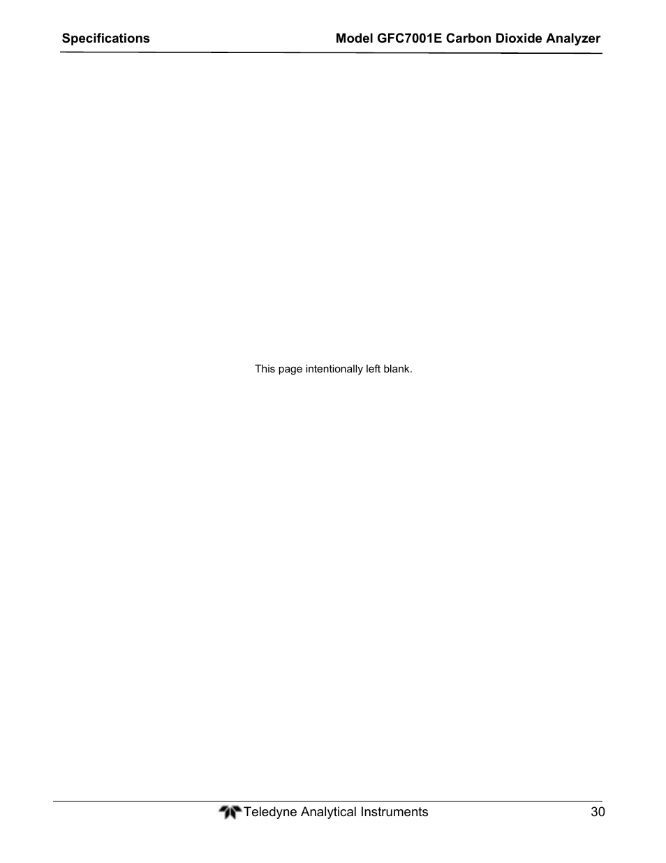 Teledyne GFC-7001E - Trace CO Analyzer User Manual | Page 30 / 321