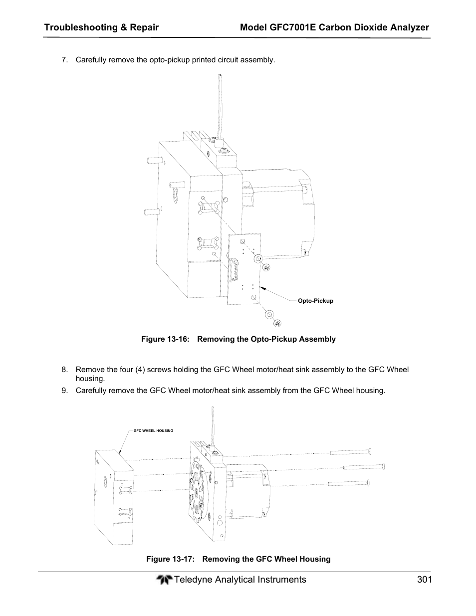 Teledyne GFC-7001E - Trace CO Analyzer User Manual | Page 301 / 321
