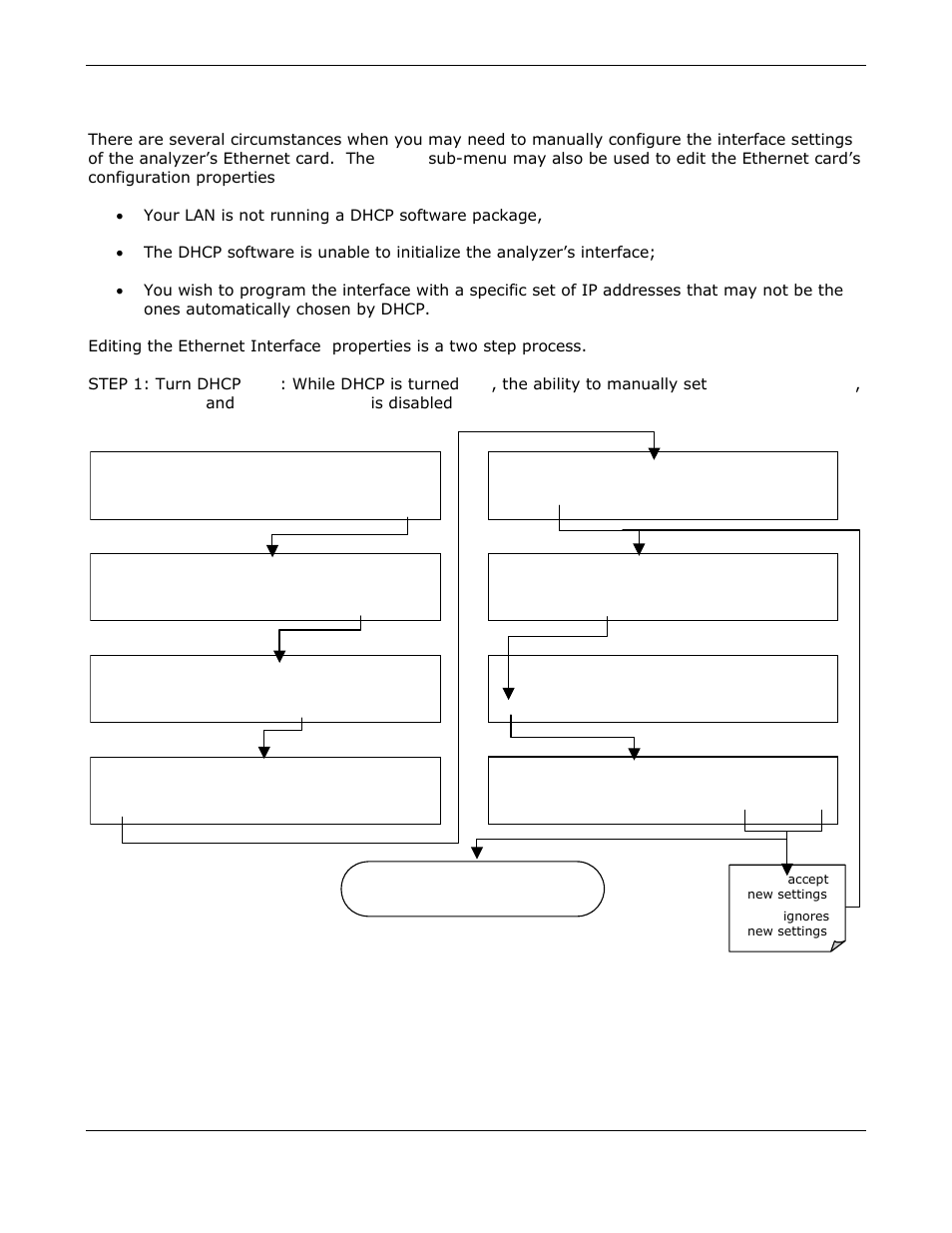 Manually configuring the network ip addresses | Teledyne GFC-7000E - Trace CO2 Analyzer User Manual | Page 103 / 265