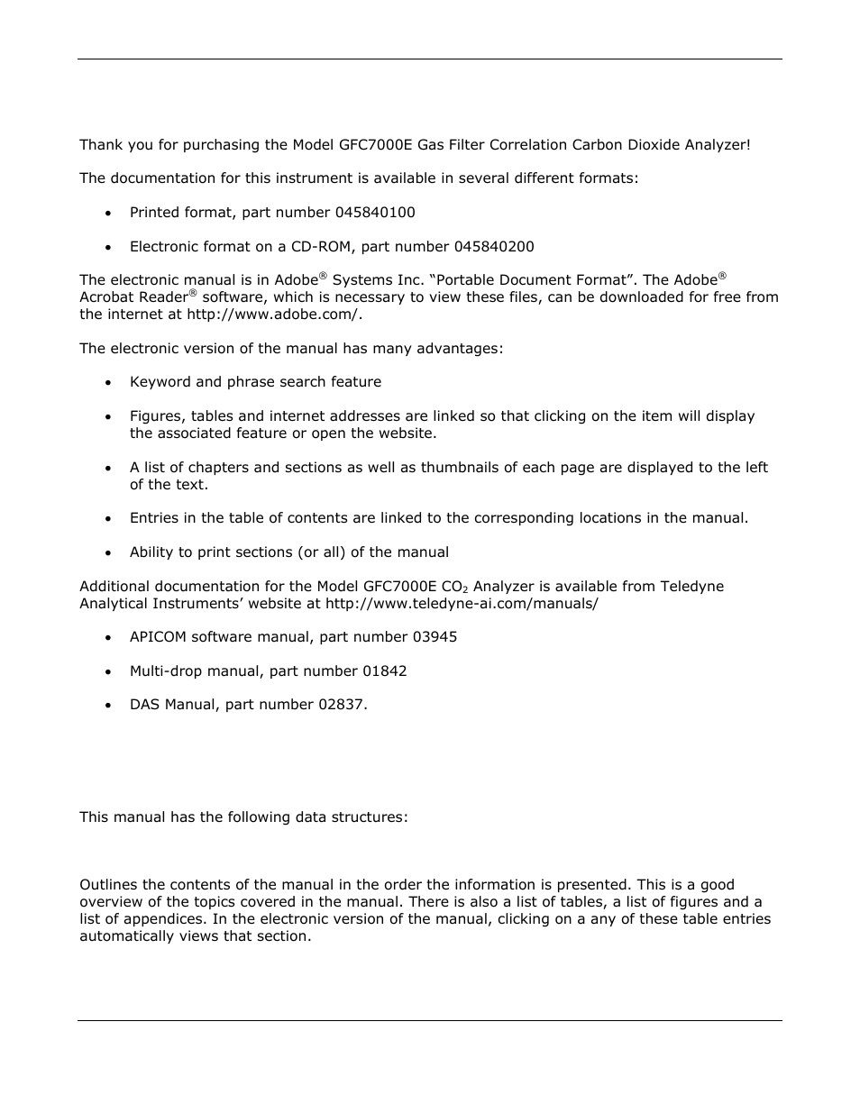 Mgfc7000e documentation, Using this manual | Teledyne GFC-7000E - Trace CO2 Analyzer User Manual | Page 12 / 265