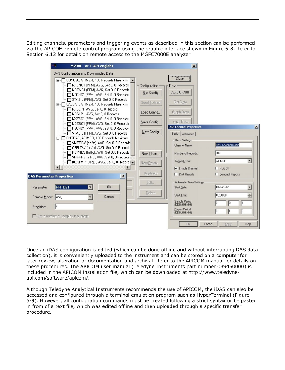 Remote idas configuration | Teledyne GFC-7000E - Trace CO2 Analyzer User Manual | Page 124 / 265
