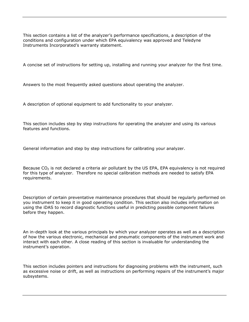 Teledyne GFC-7000E - Trace CO2 Analyzer User Manual | Page 13 / 265