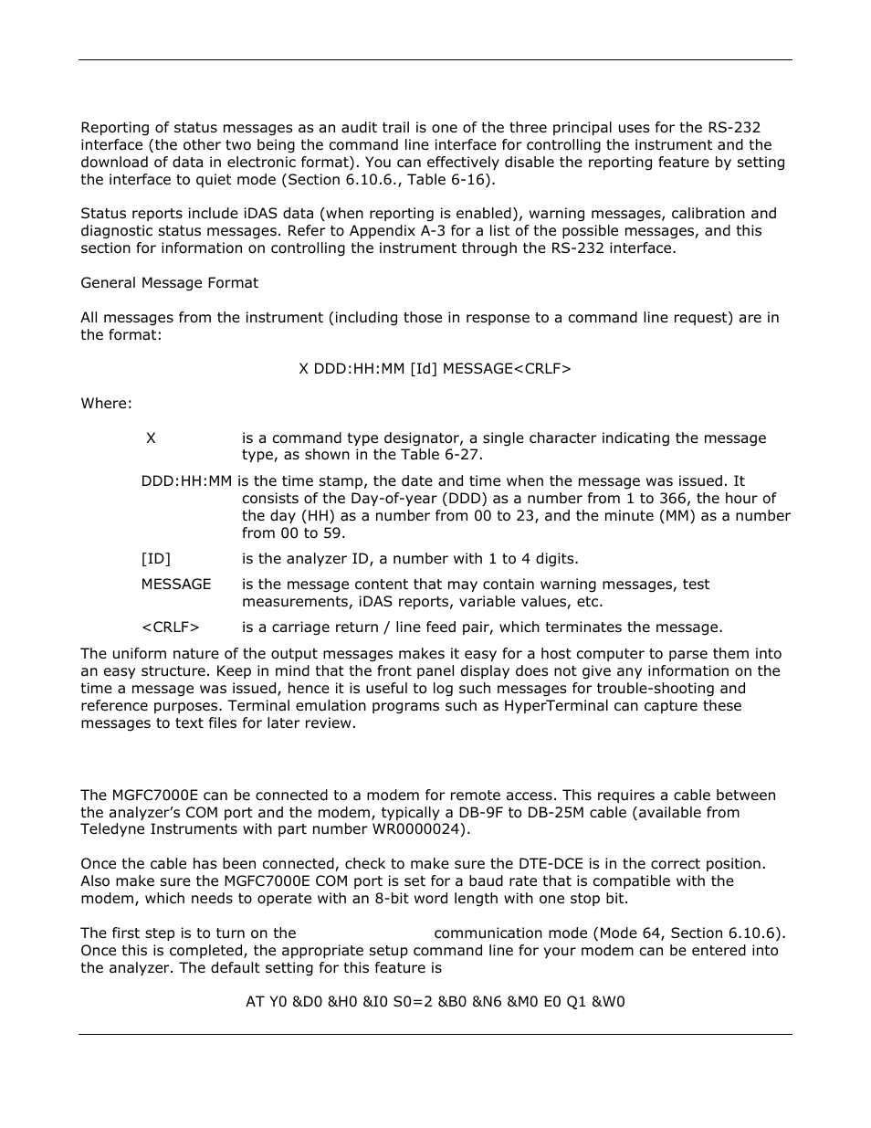 Teledyne GFC-7000E - Trace CO2 Analyzer User Manual | Page 131 / 265