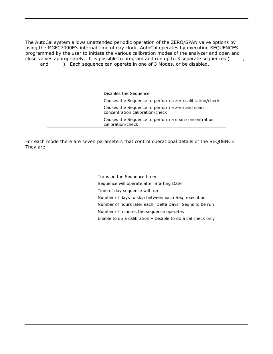 Automatic zero/span cal/check (autocal) | Teledyne GFC-7000E - Trace CO2 Analyzer User Manual | Page 150 / 265