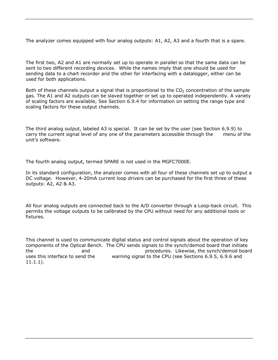 Teledyne GFC-7000E - Trace CO2 Analyzer User Manual | Page 183 / 265